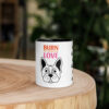 mug chien noir en ceramique