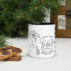 Mug chien noir - Dog palm