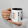 mug chien noir en ceramique